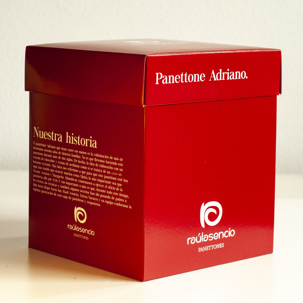 Panettone adriano caja 2-Raúl Asencio Pastelerías