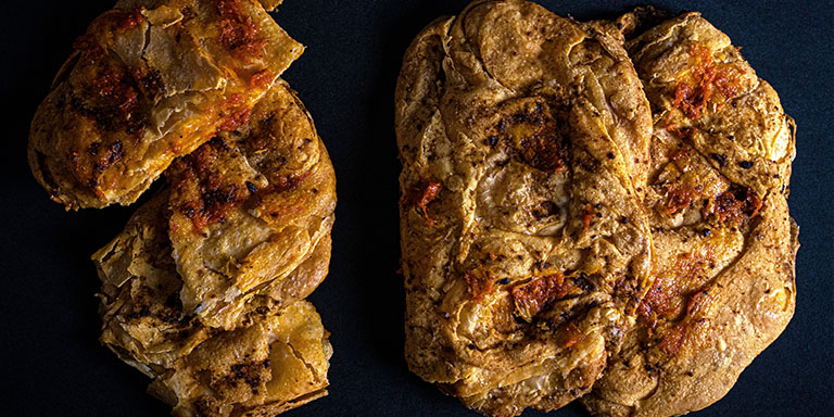 torta de manteca con sobrasada